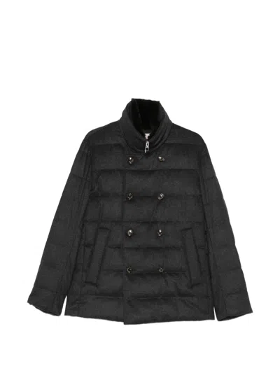 Montecore Double-breasted Quilted Jacket In Black