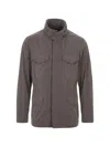 Montecore Drawstring-waist Field Jacket In Gray