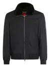 Montecore Faux-fur-trim Zip-front Jacket In Black
