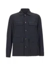 Montecore Flap-pocket Button-fastening Shirt Jacket In Blue