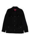 Montecore Flap-pocket Cashmere Coat In Black