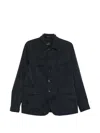 Montecore Flap-pocket Shirtjacket In Blue