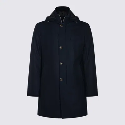 Montecore Coats Blue And Green In Black
