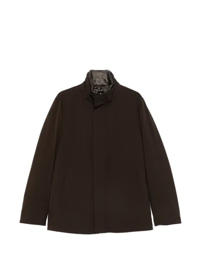 Montecore High-neck Jacket In Brown