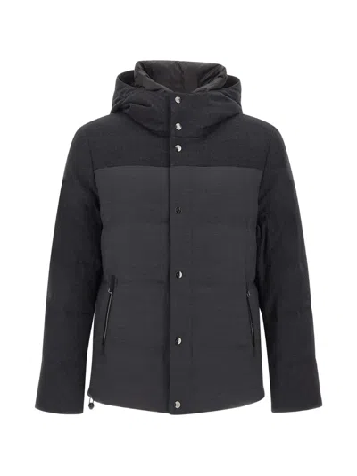 Montecore Hooded Down Coat In Multi