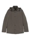 Montecore Hooded Layered Jacket In Green