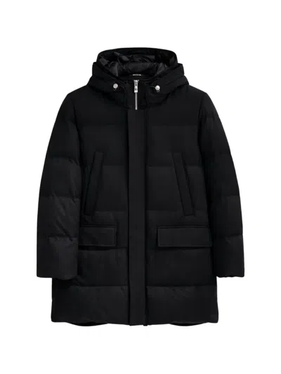 Montecore Hooded Padded Coat In Black