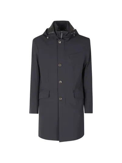 Montecore Hooded Padded Coat In Black
