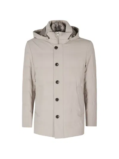 Montecore Hooded Padded Jacket In White