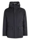 Montecore Hooded Pocket Jacket In Black