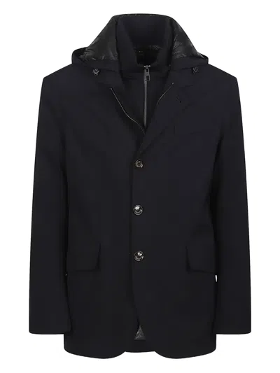 MONTECORE HOODED SINGLE-BREASTED JACKET