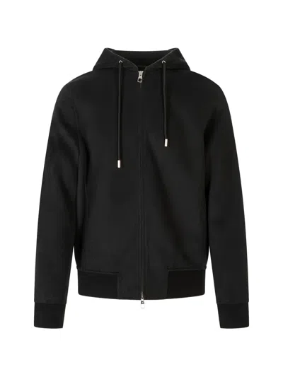 Montecore Hooded Zip-up Jacket In Black