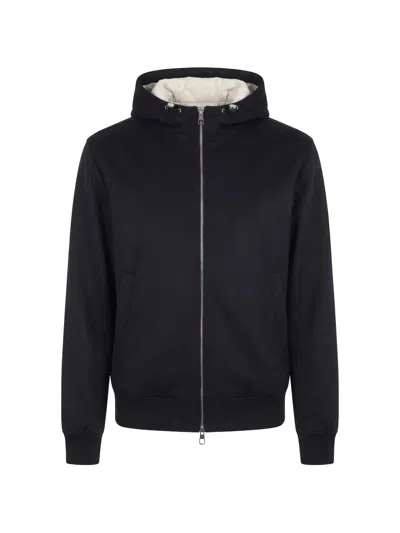 Montecore Hooded Zip-up Jacket In Black