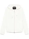Montecore Contemporary White Jacket With Zip-up Front In Beige
