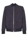 Montecore Contemporary Black Casual Jacket In Blue