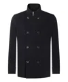 Montecore Double Breasted Down Jacket In Blue