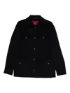 Montecore Flap-pocket Cashmere Coat In Blue