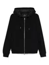 Montecore Black Polyester Jacket With Hood In Black