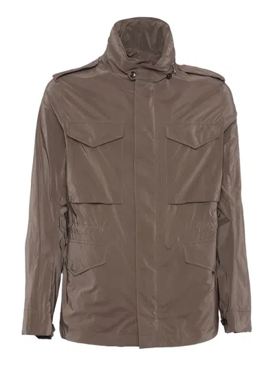 Montecore Flap-pocket Jacket In Brown