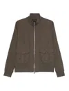Montecore Flap-pocket Zipped Jacket In Brown