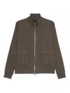 Montecore Flap-pocket Zipped Jacket In Transparent