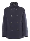 Montecore Double Breasted Down Jacket In Multicolor