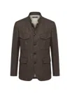 Montecore Multiple-pocket Jacket In Brown