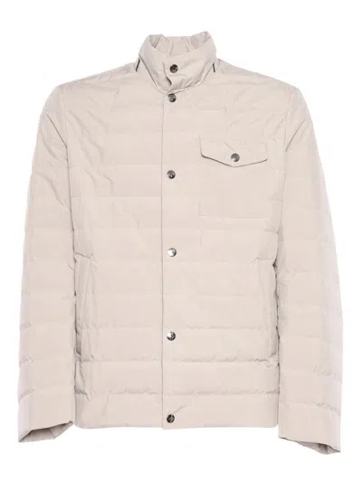 Montecore Lightweight Down Padded Jacket In Neutral