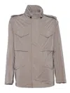 Montecore Lightweight Neutrals Field Jacket In Gray