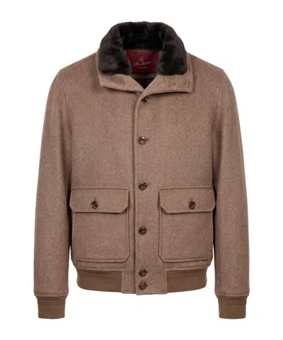 Montecore Long-sleeve Casual Jacket In Brown