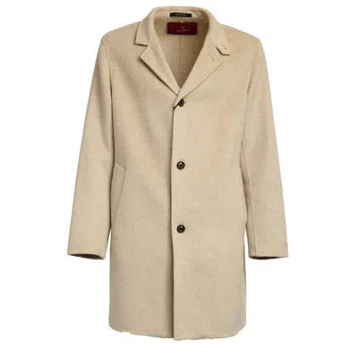 Montecore Luxury Cashmere Overcoat For Men In Neutral