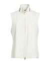 Montecore Man Vest White Size 40 Polyester, Elastane In Neutral