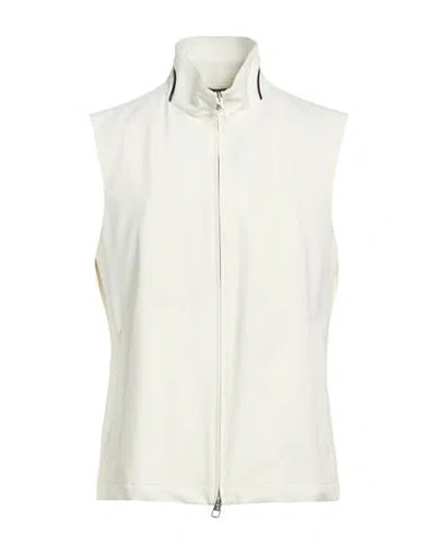 Montecore Man Vest White Size 40 Polyester, Elastane In Neutral