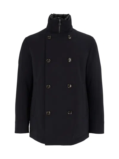 Montecore Men's Down-padded Double-breasted Coat In Blue
