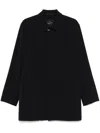 Montecore Button-up Parka Coat In Blue