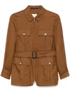 Montecore Multi-pockets Military Jacket In Brown