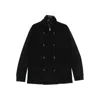 Montecore Double-breasted Zip-front Jacket In Black
