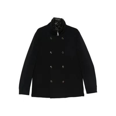 Montecore Double-breasted Zip-front Jacket In Blue