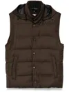 Montecore Padded Gilet In Brown