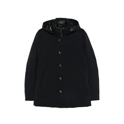 Montecore Padded Hooded Down Jacket In Black