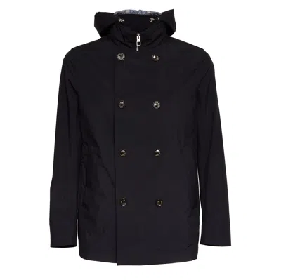 Montecore Performance Urban Double-breasted Jacket In Black