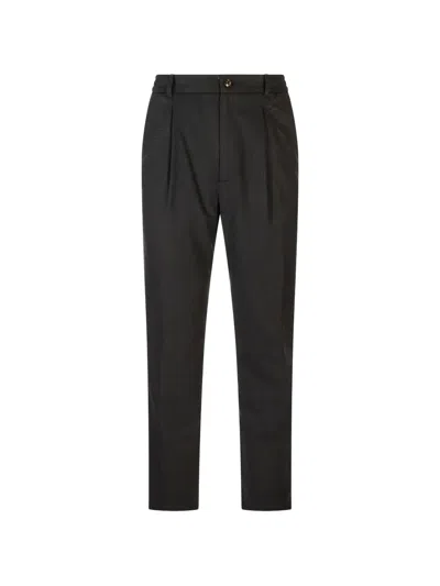Montecore Pleated-detail Trousers In Black
