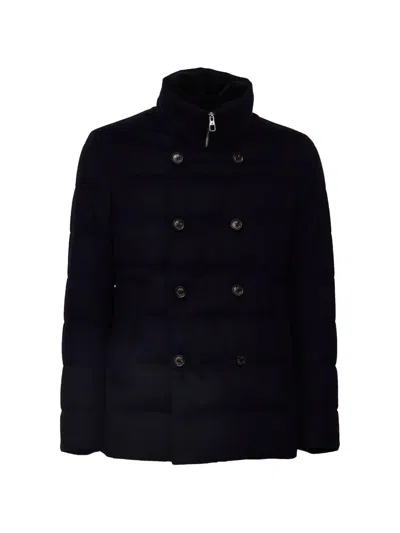 Montecore Quilted Double-breasted Jacket In Red