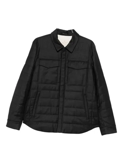 Montecore Quilted Flap-pocket Jacket In Black
