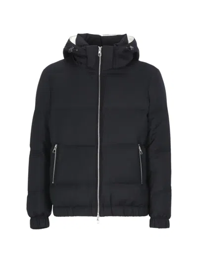 Montecore Quilted Hooded Jacket In Black