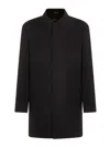 Montecore Collared Coat In Black
