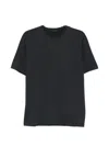 Montecore Slub-texture T-shirt In Black