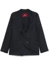Montecore Tailored Black Double-breasted Jacket In Black