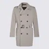 Montecore Trench Coat In Nude