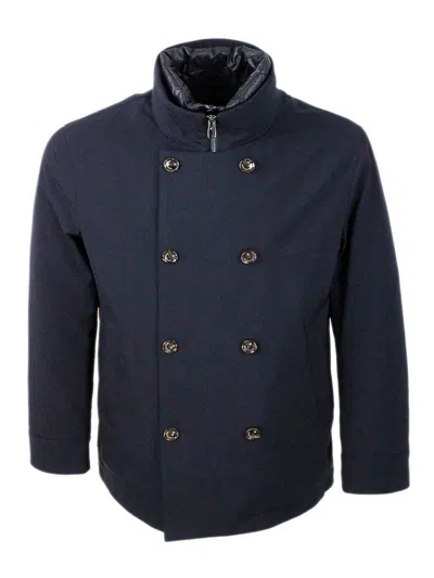 Montecore Tech Fabric Jacket In Blue